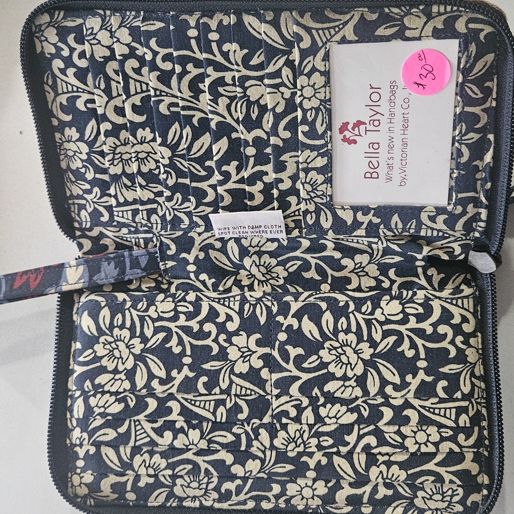 Bella Taylor Multicolor Patchwork Clutch - image 3